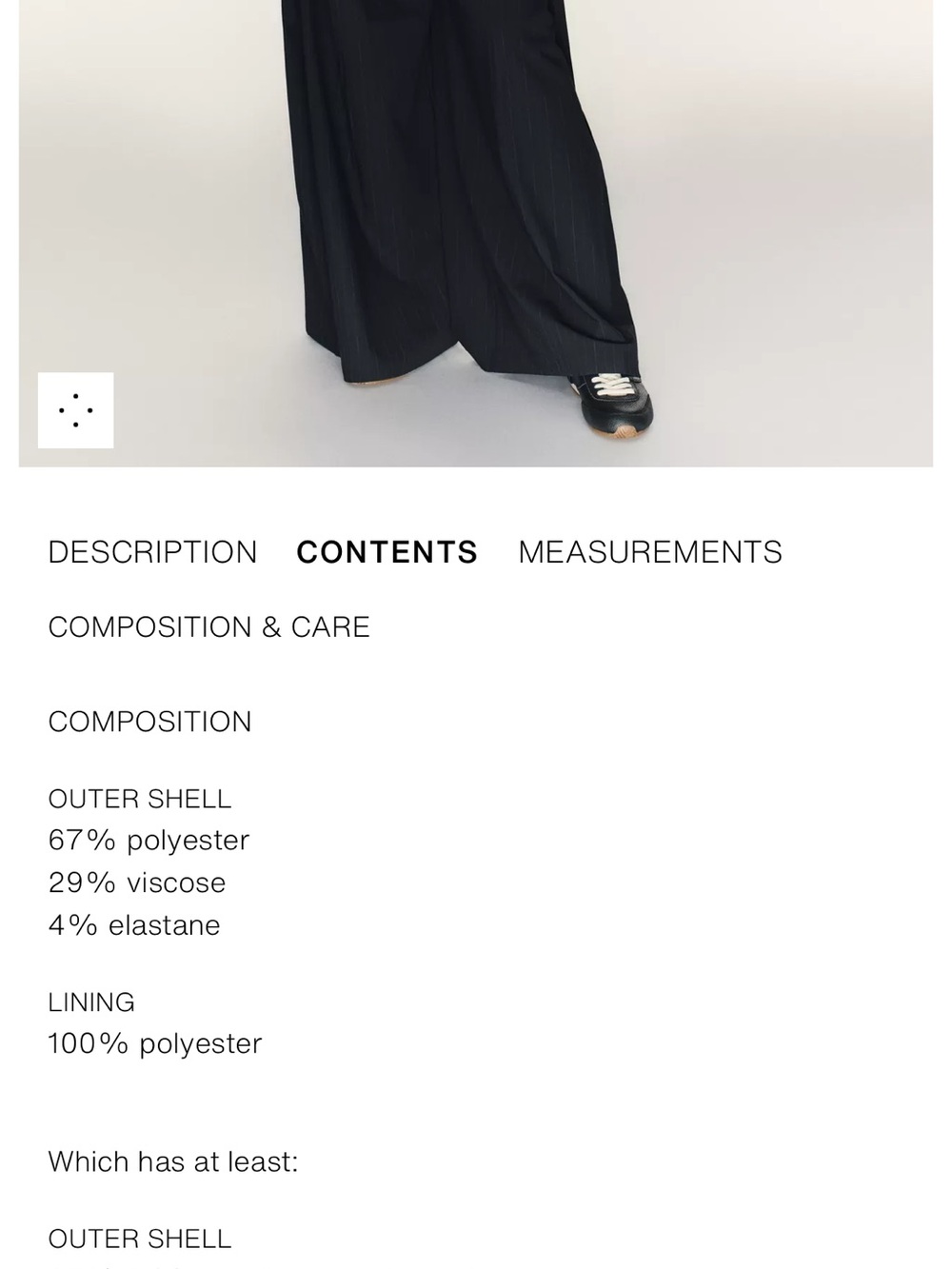 Navy Blue Oversized Classic Pinstriped Tailored Jacket from Zara - Picture 15 of 15